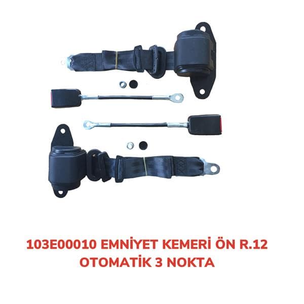AFT EMNİYET KEMERİ ÖN 3 NOKTA OTOMATİK R12 103E00010 OEM: 103E00010 - AFT 103E00010 kodlu oto yedek parça