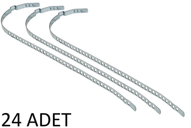 AFT AKS KÖRÜK KELEPÇESİ UNİVERSAL 7mm UZUN PKT 24 LÜK PASLANMAZ GALVENİZLİ SAÇ  - AFT AK799110 kodlu oto yedek parça