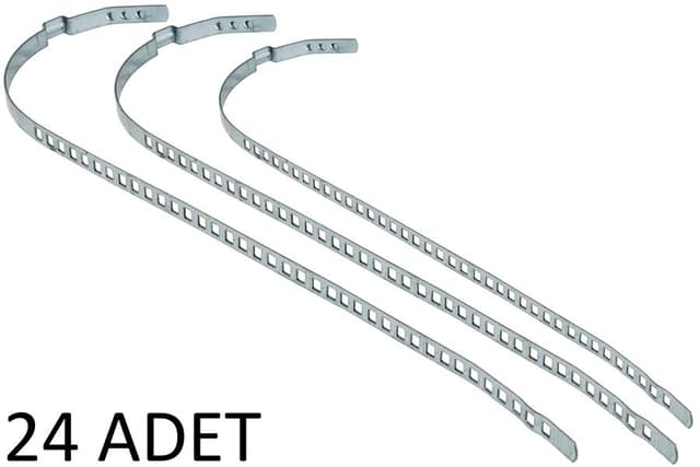 AFT AKS KÖRÜK KELEPÇESİ UNİVERSAL 9mm UZUN PKT 24 LÜK PASLANMAZ GALVENİZLİ SAÇ  - AFT AK799112 kodlu oto yedek parça