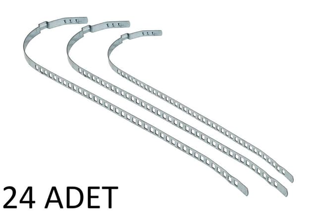 AFT AKS KÖRÜK KELEPÇESİ UNİVERSAL 9mm KISA PKT 24 LÜK PASLANMAZ GALVENİZLİ SAÇ  - AFT AK799113 kodlu oto yedek parça