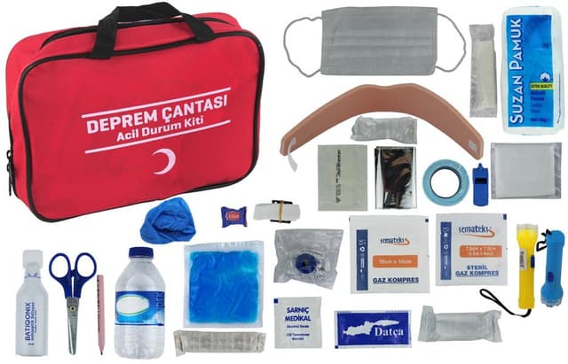 AUTOPARCT 074 DEPREM ÇANTASI S.O.S. ACİL DURUM KİTİ  - AUTO TSTS900 kodlu oto yedek parça