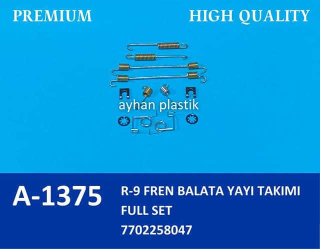 AYHAN FREN BALATA YAY TAKIMI R9 7702278047 OEM: 7702278047 - AYHAN A1375 kodlu oto yedek parça