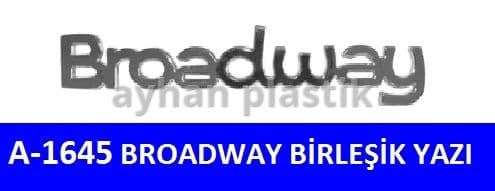 AYHAN ARKA YAZI BROADWAY BİRLEŞİK  - AYHAN A1645 kodlu oto yedek parça