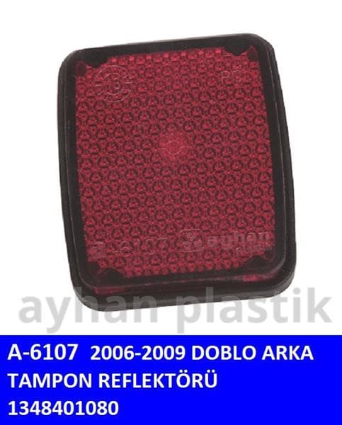 AYHAN ARKA TAMPON REFLEKTÖRÜ DOBLO E.M. DUCATO 10 > OEM: 1348401080 - AYHAN A6107 kodlu oto yedek parça