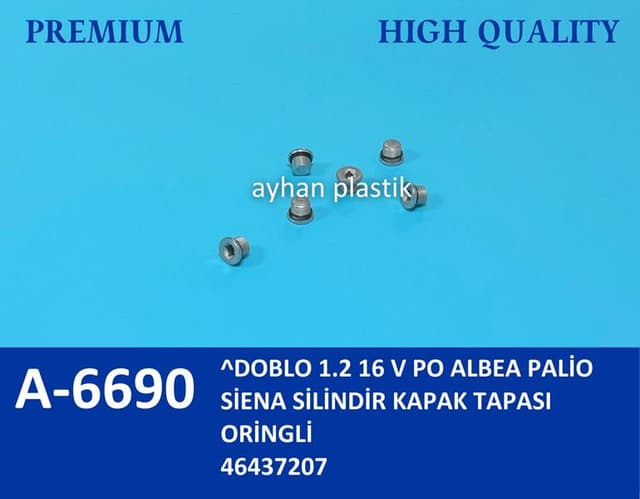 AYHAN SİLİNDİR KAPAK TAPASI ORİNGLİ ALBEA OEM: 46437207 - AYHAN A6690 kodlu oto yedek parça