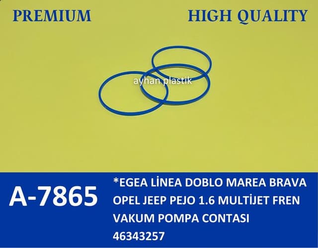 AYHAN FREN VAKUM POMPA CONTASI EGEA-LINEA-DOBLO-MAREA-BRAVA-OPEL-JEEP-PEJO 1.6 MULTİJET OEM: 46343257 - AYHAN A7865 kodlu oto yedek parça