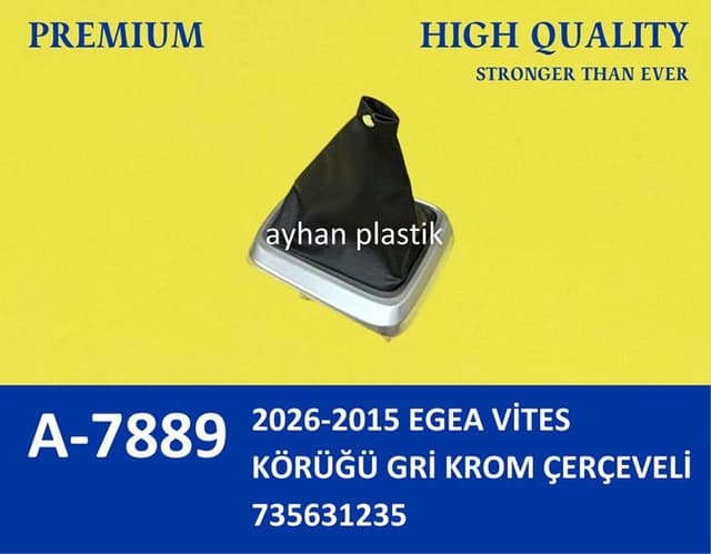 AYHAN 2026-2015 EGEA VİTES KÖRÜĞÜ GRİ KROM ÇERÇEVELİ OEM: 735631235 - AYHAN A7889 kodlu oto yedek parça