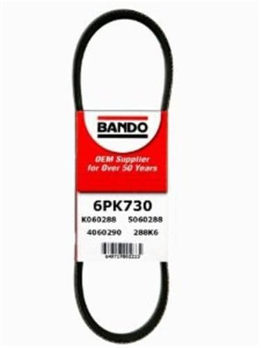 BANDO KANALLI KAYIŞ PARTNER- BERLINGO 1.8D 1.9D 8V 96-99 -P206-P207-P306-P307-C2-C3-C4- FIAT -NISSAN 6834 OEM: 9620903880-5750.GC-5750.LC - BANDO 6PK0730 kodlu oto yedek parça