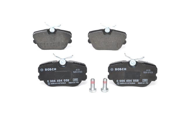 BOSCH FREN BALATASI ON MERCEDES W201 83 93 OEM: A0004209120 - BOSCH 0986494058 kodlu oto yedek parça
