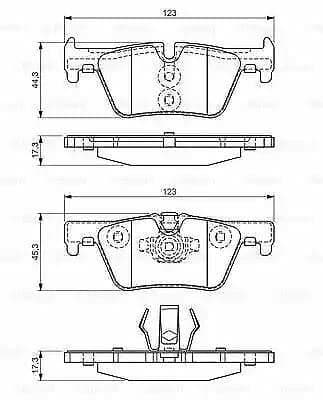 BOSCH FREN BALATASI ARKA BMW F20 F30 F22 F32 F33 F34 F36 YENİ KOD 34216873093-34216850569-34218855013 OEM: 34216873093-34216850569-34218855013 - BOSCH 0986494554 kodlu oto yedek parça
