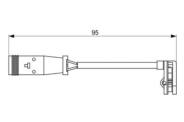 BOSCH BALATA FISI ARKA MERCEDES W639 B906 B907 B910 . VW CRAFTER 30-35-50 OEM: A6395401417-2E0906206G - BOSCH 1987473036 kodlu oto yedek parça