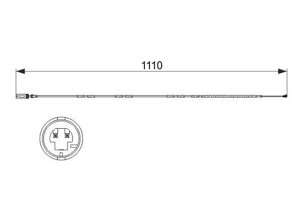 BOSCH BALATA FISI ARKA BMW E87 E90 E92 OEM: 34356792564 - BOSCH 1987473515 kodlu oto yedek parça