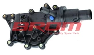 BROM TERMOSTAT KOMPLE 89C 4 FİŞ MÜŞÜRLÜ MEGANE II-III-FLUENCE-LAGUNA II-III-CLIO III 1.6-1.4 16V OEM: 8200561434-8200158269-8200338668 - BROM RN41019 kodlu oto yedek parça