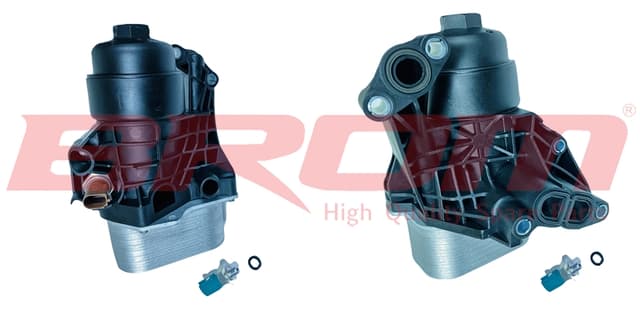 BROM YAĞ SOĞUTUCU KOMPLE CADDY 4-GOLF VI-VII-JETTA IV-PASSAT-SHARAN-TIGUAN-A3-Q3-LEON-TOLEDO 4-OCTAVIA 3 OEM: 03N115389A-03N115389B-03N115389K - BROM VW5031 kodlu oto yedek parça