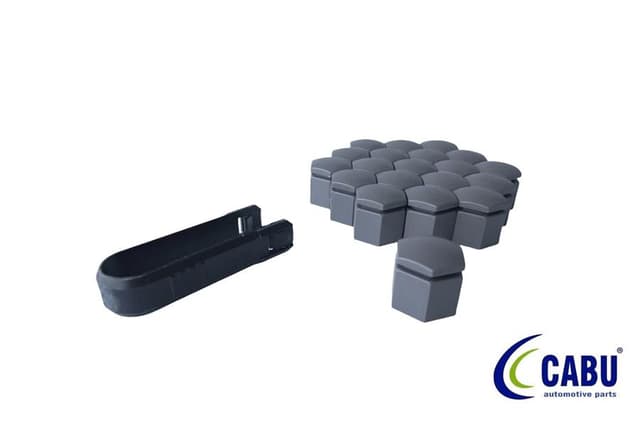 CABU BİJON KAPAĞI KÖMÜR METALİK 19X24mm ASTRA J - K. INSIGNIA B. MOKKA 20 ADET 220644 13450275-1008035 OEM: 13450275-1008035 - CABU 220648 kodlu oto yedek parça