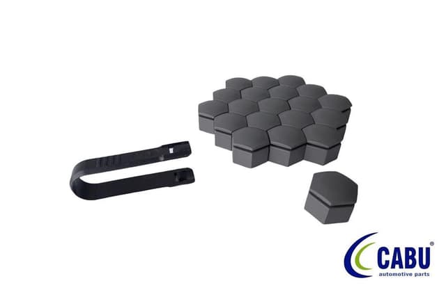 CABU BİJON KAPAĞI KÖMÜR METALİK 22X21mm INSIGNIA- A 20 ADET 220644 OEM: 13283158-6008962 - CABU 220652 kodlu oto yedek parça