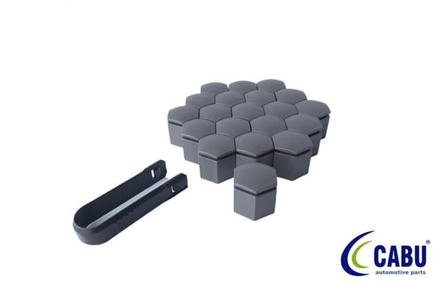 CABU BİJON KAPAĞI KÖMÜR METALİK 22X27mm ASTRA F-G-H. CORSA B-C-D. VECTRA A-B.ZAFIRA B.OMEGA B 20 ADET 220644 OEM: 13282996-6008961 - CABU 220664 kodlu oto yedek parça