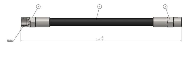 CAVO ARKA FREN HORTUMU S70 I- V70 I 2.0 2.3 2.5 TD 95 04 35165687 3516568 OEM: 35165687 3516568 - CAVO C800007A kodlu oto yedek parça