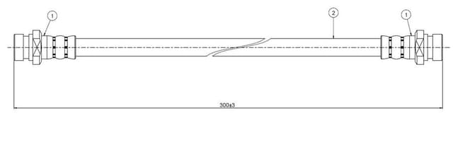 CAVO ÖN FREN HORTUMU COROLLA E11 AE111 EE111 98-05 OEM: 9094702809-9008094029 - CAVO C800025A kodlu oto yedek parça