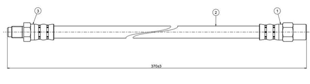 CAVO FREN HORTUMU ON MERCEDES W201 W124 W126 R129 A1294280035 OEM: A1294280035 - CAVO C800112A kodlu oto yedek parça