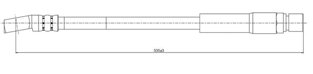 CAVO ÖN FREN HORTUMU ASCONA C 85-88 562345 OEM: 562345 - CAVO C800260A kodlu oto yedek parça