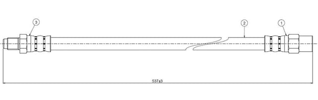 CAVO FREN HORTUMU ARKA MERCEDES VITO W638 96 03 A6384282135 OEM: A6384282135 - CAVO C900212A kodlu oto yedek parça