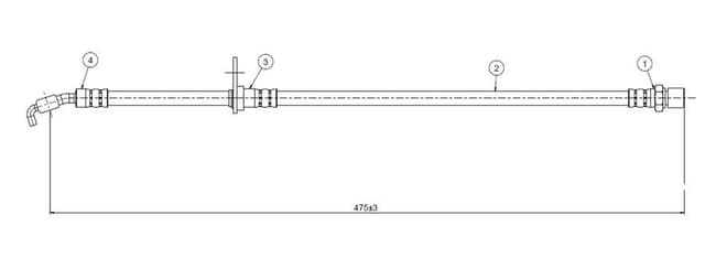 CAVO ÖN FREN HORTUMU COROLLA E10 E11 92-02 9094702660-9094702799-9094702912 OEM: 9094702660-9094702799-9094702912 - CAVO C900264A kodlu oto yedek parça