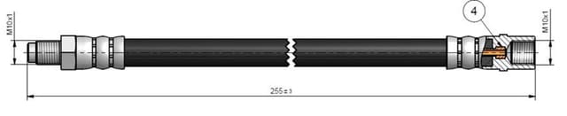 CAVO FREN HORTUMU ARKA MERCEDES W168 W169 W245 W414 A1684280635 OEM: A1684280635 - CAVO C900676A kodlu oto yedek parça
