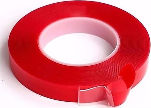 CEVHERS ÇİFT TARAFLI BANT 40mm x 5mt KIRMIZI ŞEFFAF  - CEVHERS CTB340 kodlu oto yedek parça