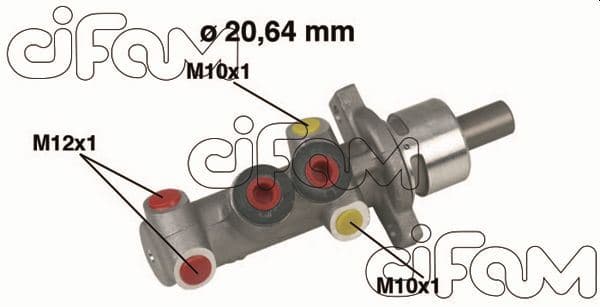 CIFAM FREN ANA MERKEZİ RENAULT CLIO II 98 CLIO SYMBOL 00 SYMBOL II 08 20.64 mm 7701205740 OEM: 7701205740 - CIFAM 202319 kodlu oto yedek parça