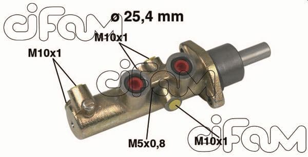 CIFAM FREN ANA MERKEZ DUCATO-JUMPER-BOXER 94>00 1.9-2.0-2.2-2.5-2.8 HDI 25.4 mm OEM: 9949588-4601.N5 - CIFAM 202446 kodlu oto yedek parça