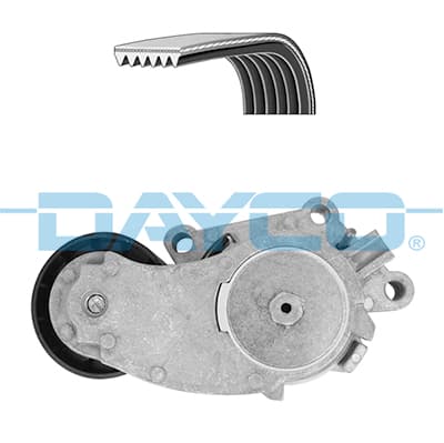 DAYCO ALTERNATÖR GERGİ KİTİ 6PK975 P207-P308-P3008-P5008-PARTNER-BERLINGO-C3-C4-C5-DS3-DS4 1.4-1.6 HDI OEM: 16112778-1611277880-1611277580 - DAYCO KPV333 kodlu oto yedek parça