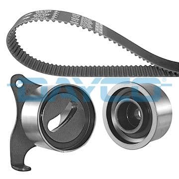 DAYCO TRİGER KAYIŞ SETİ EKSANTRİK SETİ TOYOTA COROLLA 1.3L 4E-FE enjeksiyonlu EE111 99-00 1 KAYIŞ 2 RULMAN 124x26 OEM: 1356819106-1350511040-1350311030 - DAYCO KTB241 kodlu oto yedek parça