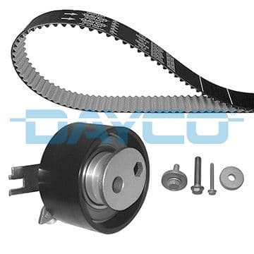 DAYCO TRIGER SETI 123 DIS 27MM CLIO II 01 06 MEGANE II 04 KANGO 01 MICRA III 04 DUSTER 10 1.5 DCI K9K EURO 3 EURO 4 OEM: 7701477028-7701476571-1680600QA8 - DAYCO KTB532 kodlu oto yedek parça