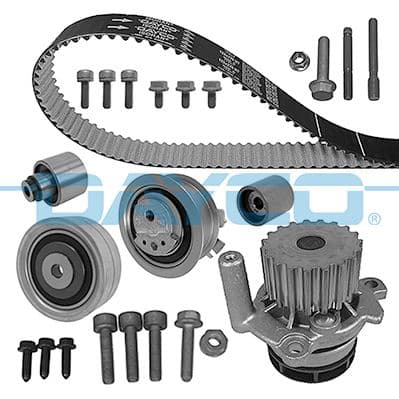 DAYCO DEVİRDAİMLİ TRİGER SETİ CRAFTER-T6-A3-JETTA-CADDY-POLO-PASSAT 1.6-2.0 TDI CAYB/C/D-CAAB/C-CKUB-CFFB 03L198119A-03L198119B-03L198119C OEM: 03L198119A-03L198119B-03L198119C - DAYCO KTBWP7880 kodlu oto yedek parça
