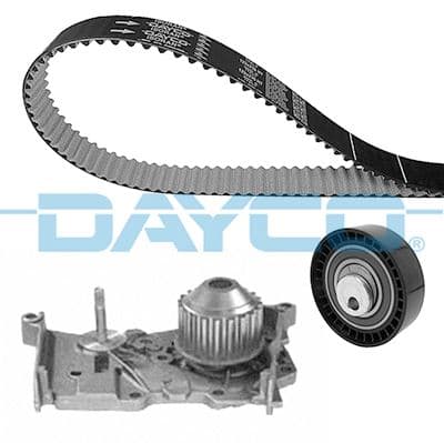 DAYCO DEVİRDAİMLİ EKSANTRİK GERGİ KİTİ 096x173 DACIA LOGAN 04 SANDERO 08 DOKKER 13 1.4 K7J 1.6 K7M OEM: 130C17480R-119A08413R - DAYCO KTBWP7941 kodlu oto yedek parça