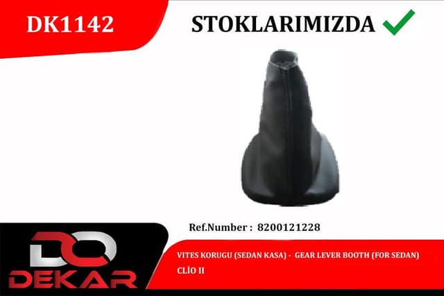 DEKAR VITES KORUGU CLIO II OEM: 8200121228 - DEKAR DK1142 kodlu oto yedek parça