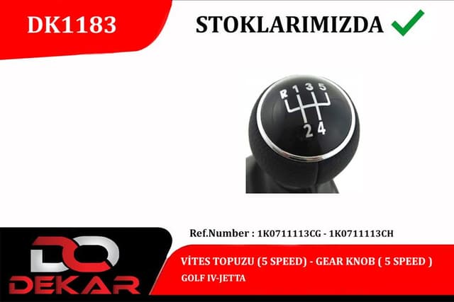 DEKAR VİTES TOPUZU 5 İLERİ GOLF IV-JETTA OEM: 1K0711113CG - DEKAR DK1183 kodlu oto yedek parça