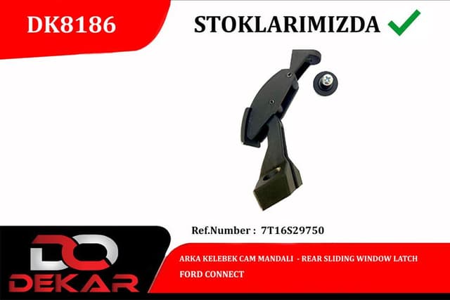 DEKAR ARKA KELEBEK CAM MANDALI FORD CONNECT 7T16S29750 OEM: 7T16S29750 - DEKAR DK8186 kodlu oto yedek parça