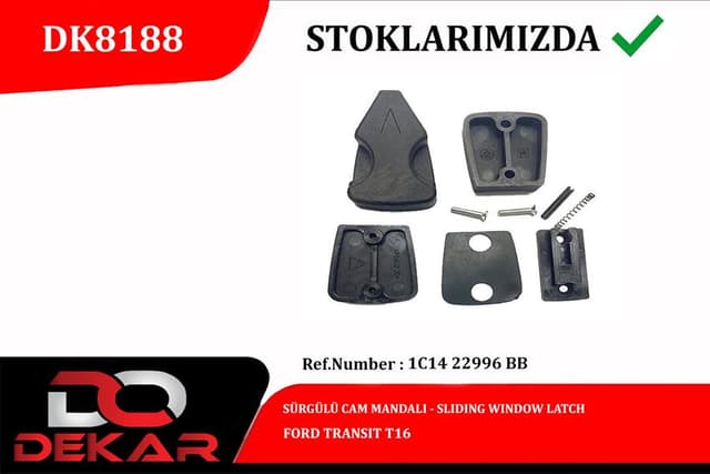 DEKAR SURGULU CAM MANDALI FORD TRANSIT V184-V348- 06 14 OEM: 1C1422996BB - 4642123 - DEKAR DK8188 kodlu oto yedek parça