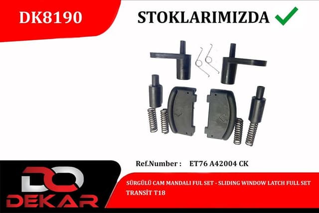 DEKAR SURGULU CAM MANDALI FULL SET FORD TRANSIT T18 OEM: ET76A42004CK - DEKAR DK8190 kodlu oto yedek parça