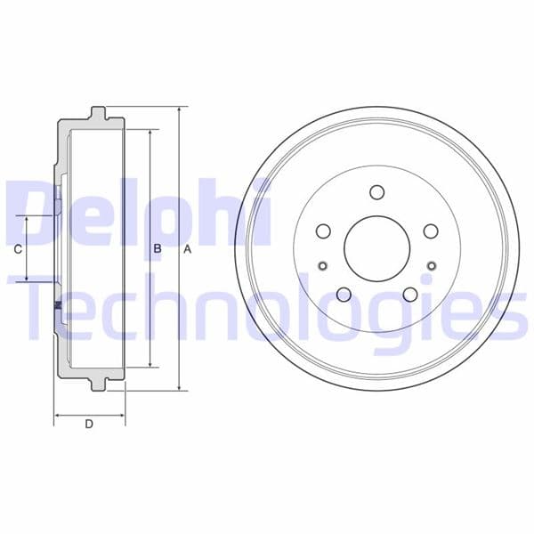 DELPHI ARKA KAMPANA ECOSPORT 13 FOCUS III 11 OEM: GN151126AB-BV611126BC - DELPHI BF568 kodlu oto yedek parça