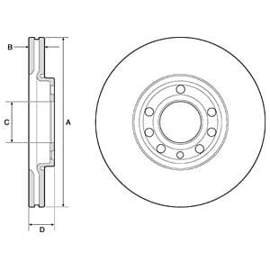 DELPHI ÖN FREN AYNASI VECTRA C 02> SIGNUM 03> SAAB 9.3 02> CROMA 05> 285x25x5DLxHAVALI 46844071-51819733 OEM: 569003-93171497-95526645-9156807 - DELPHI BG3713 kodlu oto yedek parça