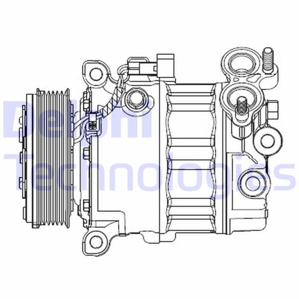 DELPHI KLIMA KOMPRESORU FORD FOCUS III 11 1.6 TDCI MONDEO IV 07 14 1.6 TDCI VOLVO V60 I 10 V40 10 V50 10 S60 II 10 S40 II 10 C30 10 1.6D D 4162 T OEM: AM5N19D629AA-1722070-36001128 - DELPHI CS20512 kodlu oto yedek parça