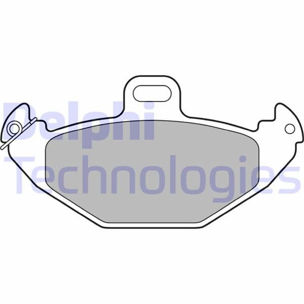 DELPHI ARKA FREN BALATASI RENAULT LAGUNA 93 01 ESPACE III 96 00 1.6 1.8 1.9dCi 2.0 16V 2.2 3.0 OEM: 7701205491-8671016192-8671005932 - DELPHI LP1252 kodlu oto yedek parça