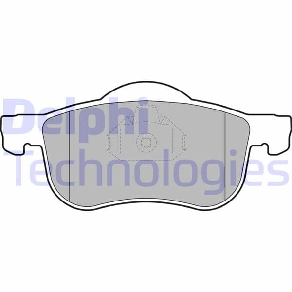 DELPHI ÖN BALATA VOLVO S60 00-10 S80 98-06 V70 97-07 XC70 00-07 S70 97-00 OEM: 8634921-8623861-31262503-WVA23072 - DELPHI LP1458 kodlu oto yedek parça