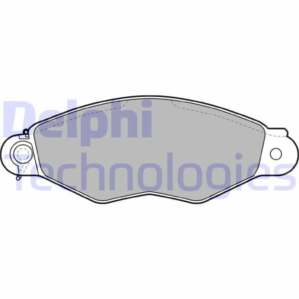 DELPHI ÖN FREN BALATASI RENAULT KANGOO 97 CLIO SYMBOL I 98 CITRO N XSARA 97 02 PEUGEOT 306 96 01 OEM: 7701208142-7701205513-4252.05 - DELPHI LP1610 kodlu oto yedek parça