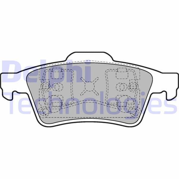 DELPHI ARKA BALATA LGN II 01 MGN II-LATITUDE-VECTRA C 03 FOCUS II 05 CONNEC 06 CMAX06 PRIMERA 02 OEM: 7701206609-1605196-2T142M008A1A - DELPHI LP1701 kodlu oto yedek parça