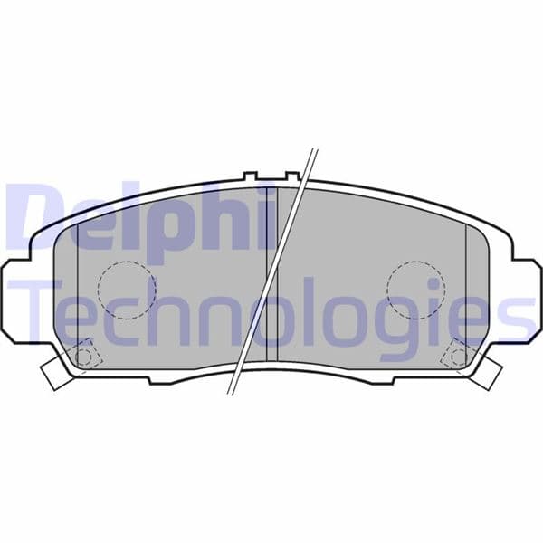 DELPHI ÖN FREN BALATA HONDA CIVIC 1.6L R16A2 VTEC sedan FD6 06-11 / 1.8L R18A2 FD7 06- OEM: 45022SNBE00-45022SNBE01-45022SDRA10 - DELPHI LP1704 kodlu oto yedek parça