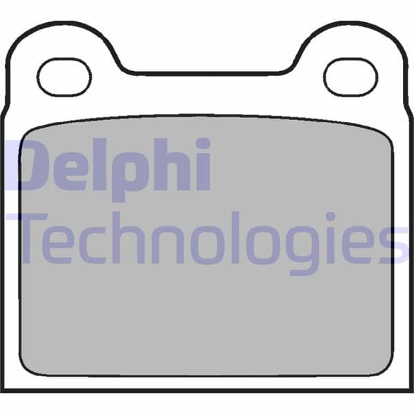 DELPHI FREN BALATASI ARKA MERCEDES W126 C126 W116 C107 OEM: A0014200620 - DELPHI LP18 kodlu oto yedek parça